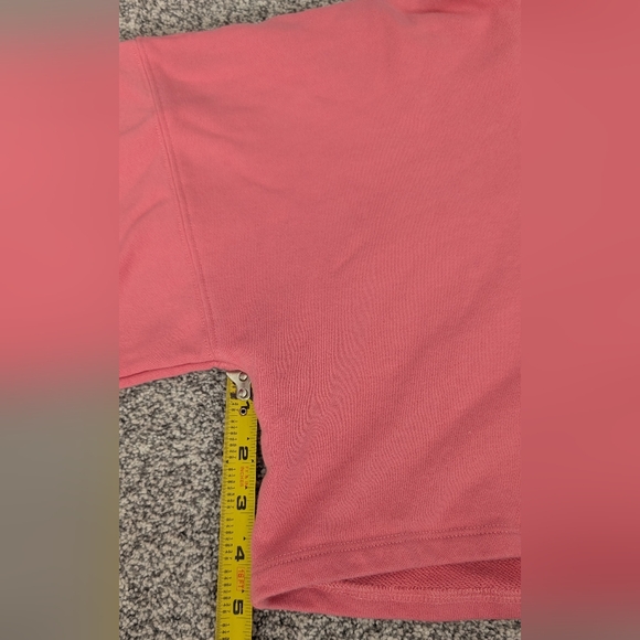 Cleo Harper Logo Pullover Cropped Pink Hoodie Sweatshirt Women's Size Small - Picture 7 of 9
